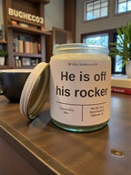 He is off his rocker - Girly Candles