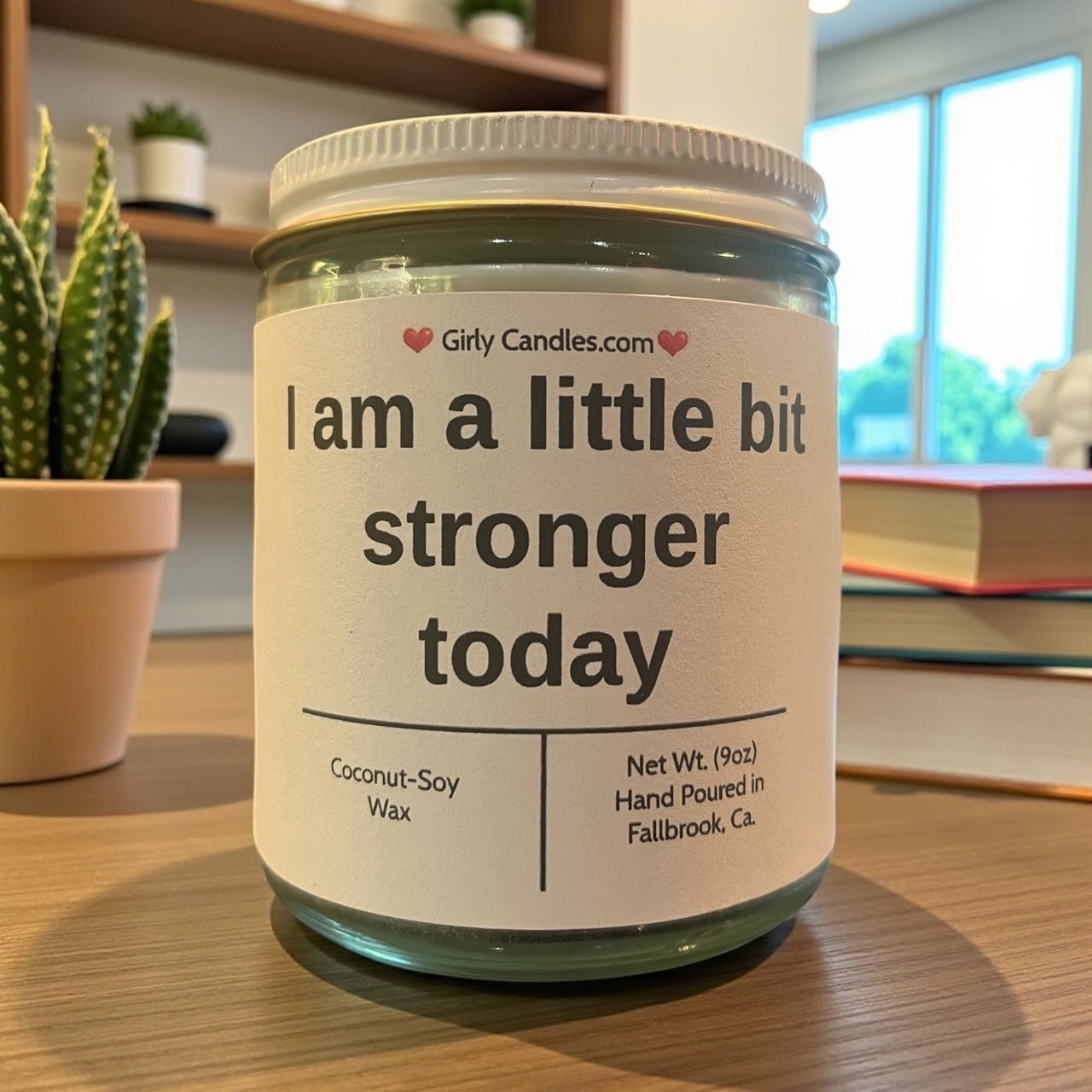 I am a little bit stronger today - Girly Candles