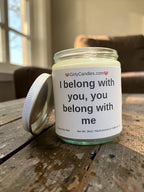 I belong with you, you belong with me - Girly Candles