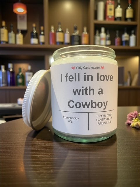 I fell in love with a Cowboy - Girly Candles