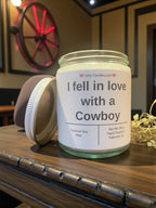 I fell in love with a Cowboy - Girly Candles