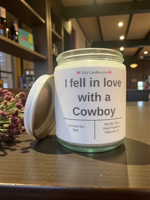 I fell in love with a Cowboy - Girly Candles