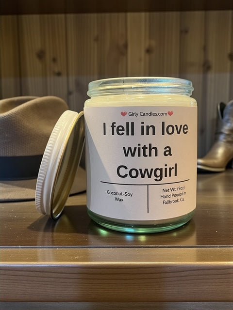 I fell in love with a Cowgirl - Girly Candles