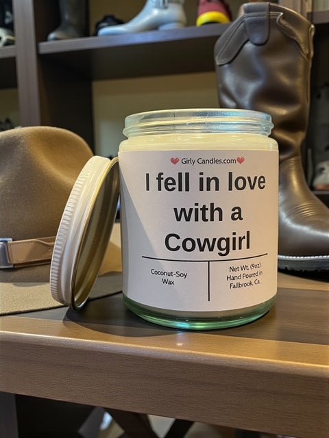 I fell in love with a Cowgirl - Girly Candles