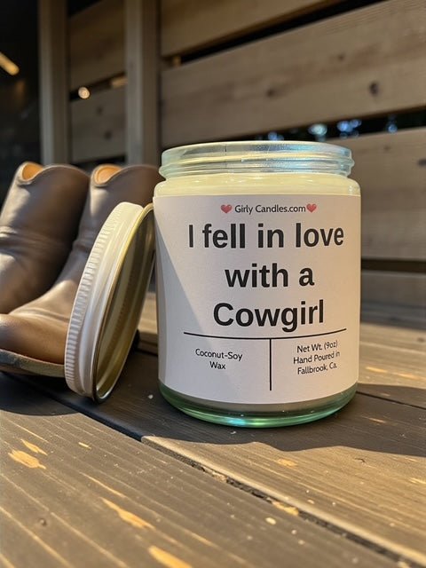 I fell in love with a Cowgirl - Girly Candles