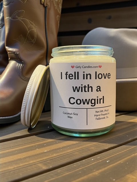 I fell in love with a Cowgirl - Girly Candles