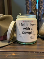 I fell in love with a Cowgirl - Girly Candles
