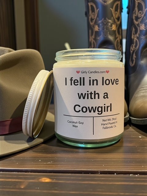 I fell in love with a Cowgirl - Girly Candles