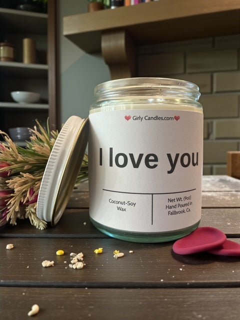 I love you - Girly Candles
