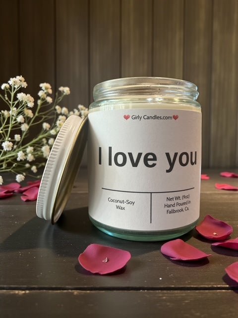 I love you - Girly Candles
