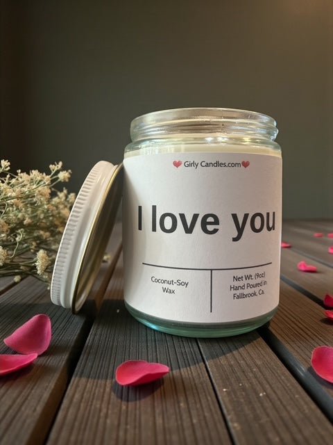I love you - Girly Candles