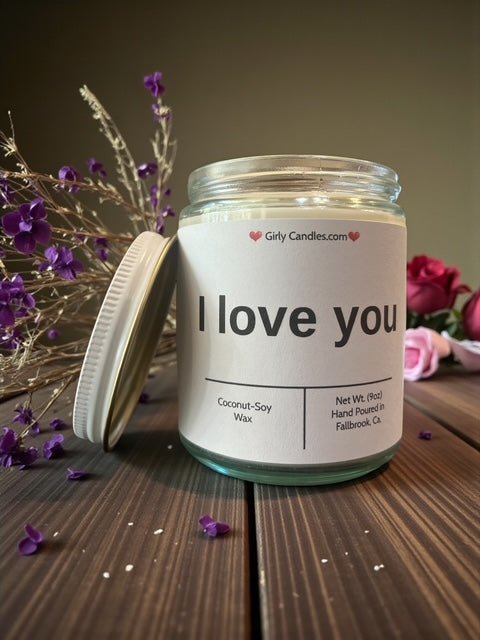 I love you - Girly Candles