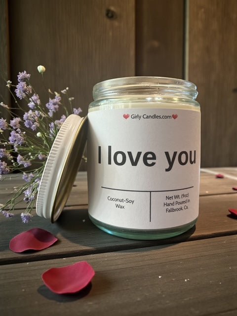 I love you - Girly Candles