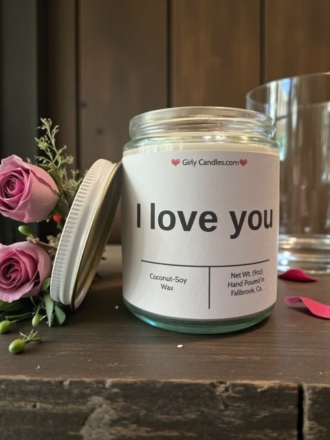 I love you - Girly Candles