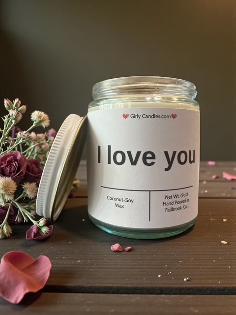 I love you - Girly Candles