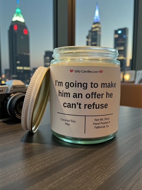 I'm going to make him an offer he can't refuse - Girly Candles