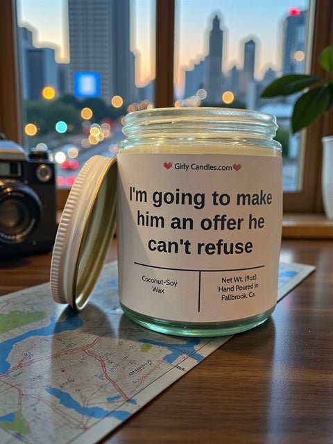 I'm going to make him an offer he can't refuse - Girly Candles
