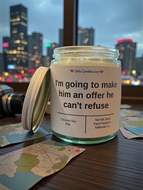 I'm going to make him an offer he can't refuse - Girly Candles