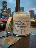 I'm going to make him an offer he can't refuse - Girly Candles