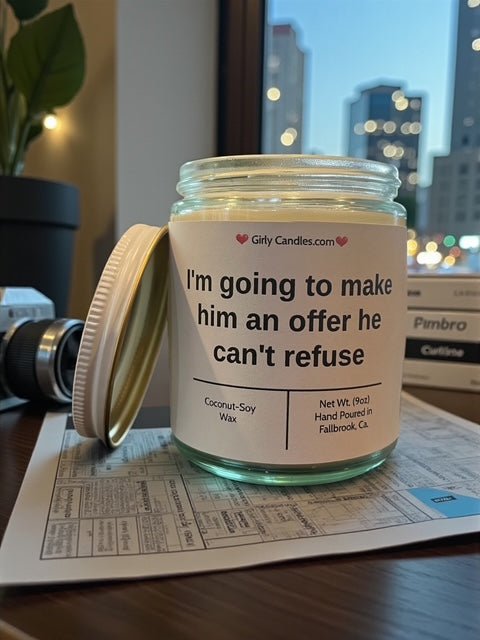 I'm going to make him an offer he can't refuse - Girly Candles