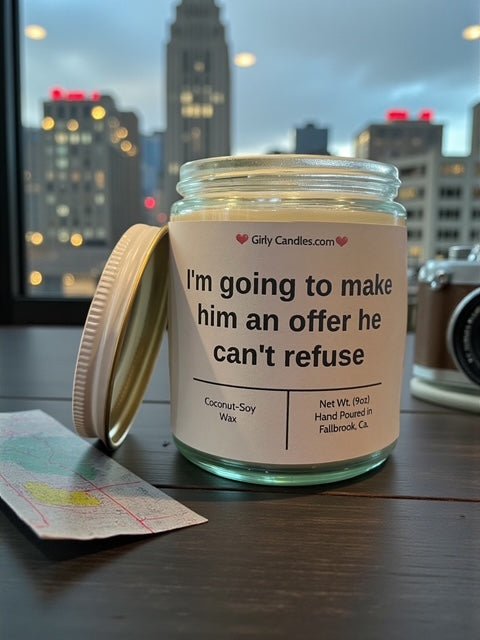 I'm going to make him an offer he can't refuse - Girly Candles