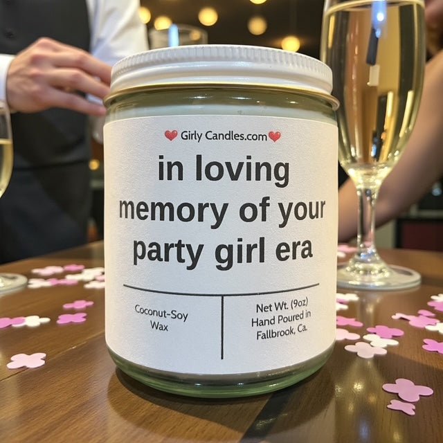 in loving memory of your party girl era - Girly Candles