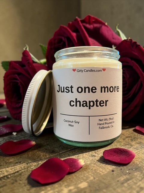Just one more chapter - Girly Candles