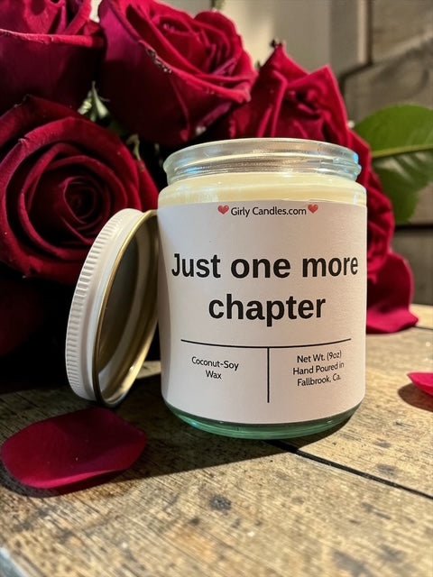 Just one more chapter - Girly Candles