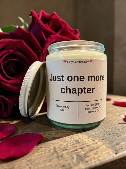 Just one more chapter - Girly Candles