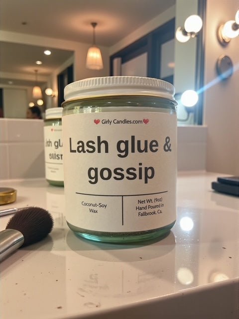 Lash glue & gossip - Girly Candles