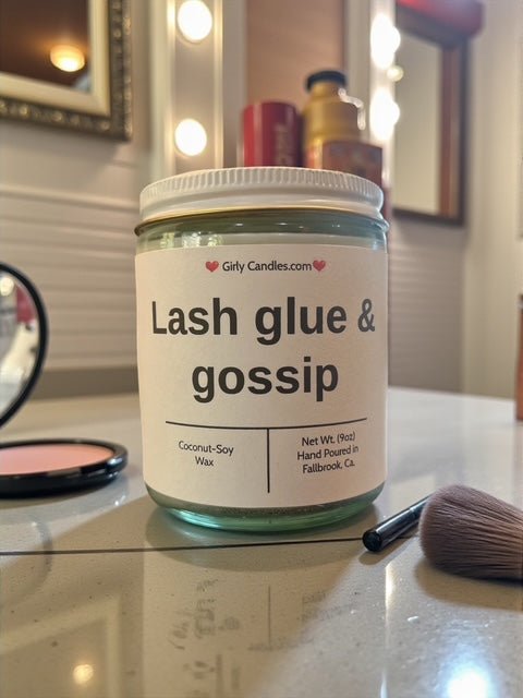 Lash glue & gossip - Girly Candles
