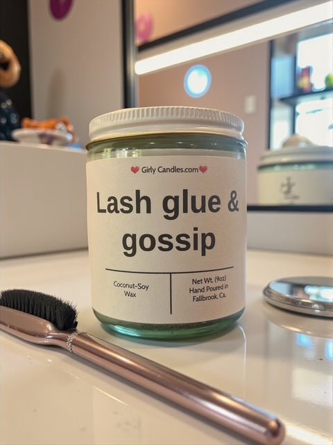 Lash glue & gossip - Girly Candles