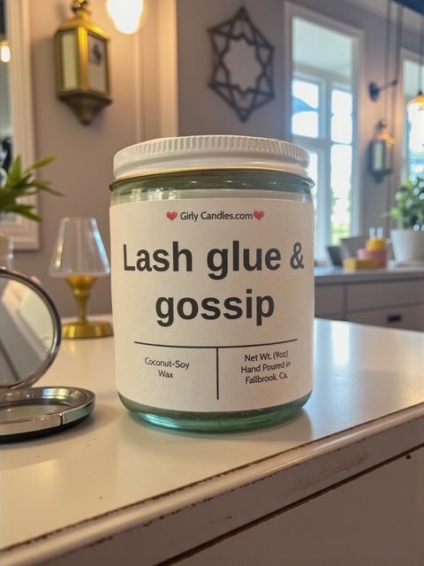 Lash glue & gossip - Girly Candles
