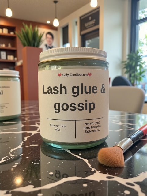 Lash glue & gossip - Girly Candles