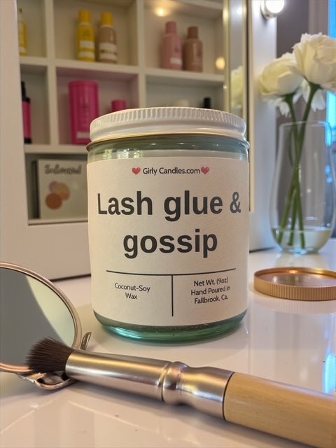 Lash glue & gossip - Girly Candles