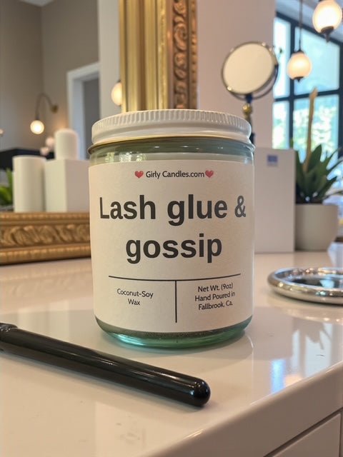 Lash glue & gossip - Girly Candles