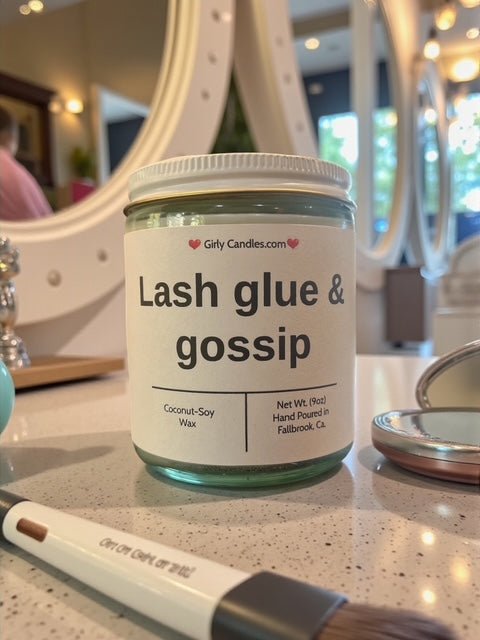 Lash glue & gossip - Girly Candles