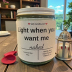 Light me when you want me - Girly Candles