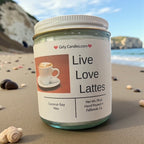 Live, Laugh, Lattes - Girly Candles