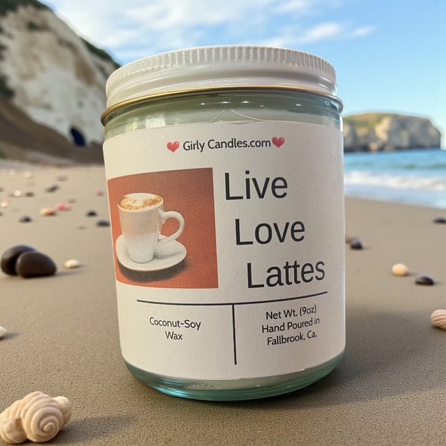 Live, Laugh, Lattes - Girly Candles