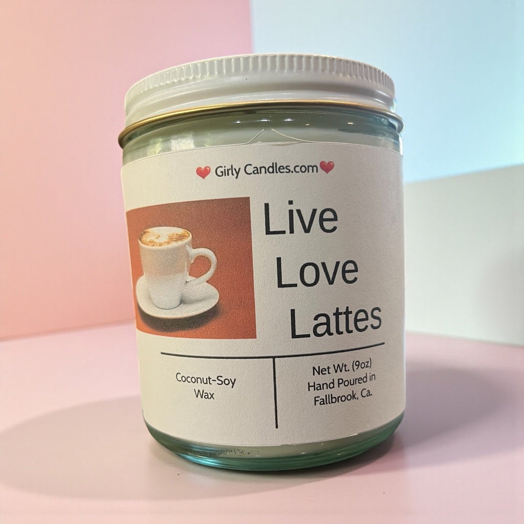 Live, Laugh, Lattes - Girly Candles