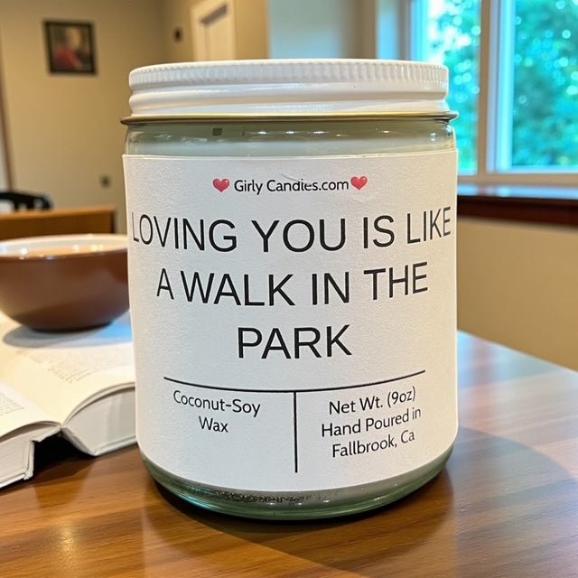 Loving You Is Like a Walk In The Park - Girly Candles
