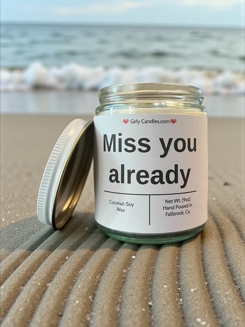 Miss you already - Girly Candles