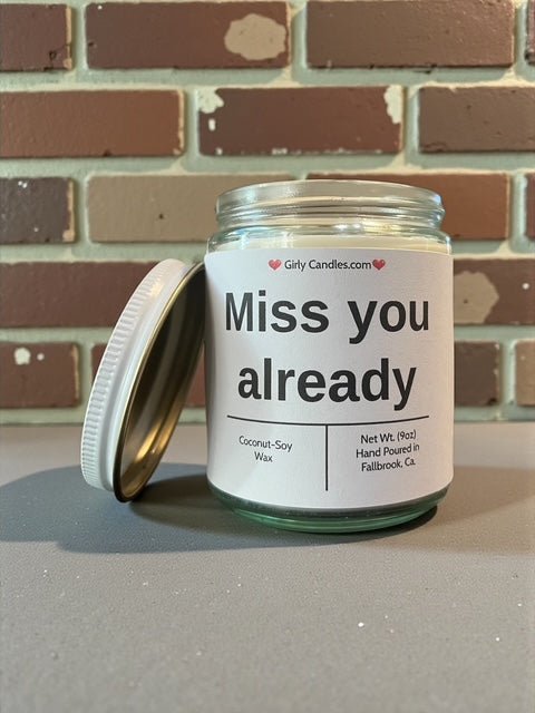 Miss you already - Girly Candles