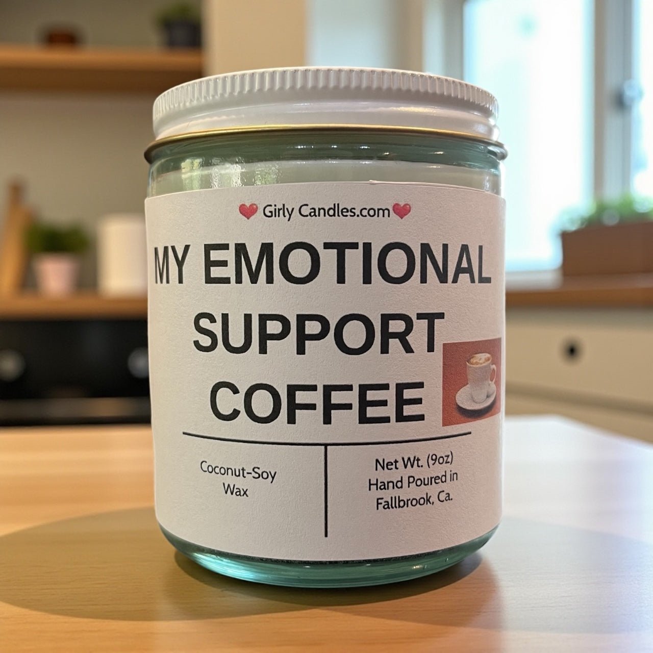 My Emotional Support Coffee - Girly Candles