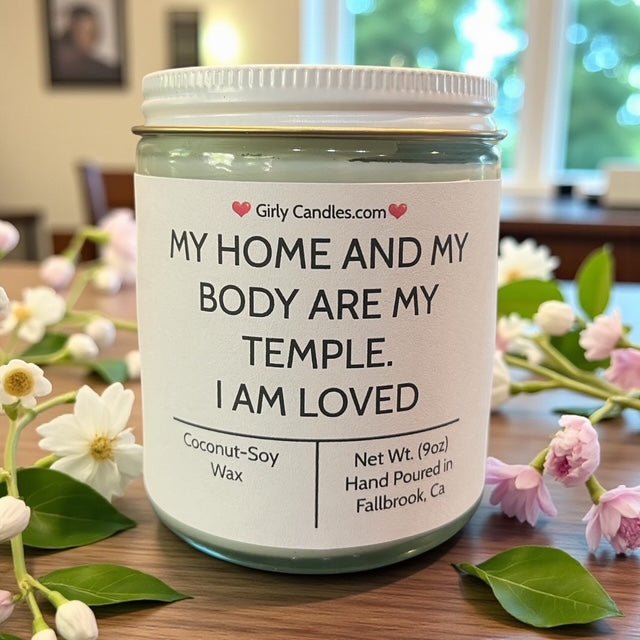 My Home And My Body Are My Temple - Girly Candles