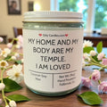My Home And My Body Are My Temple - Girly Candles