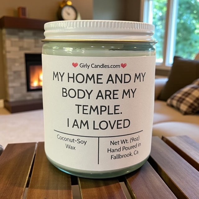 My Home And My Body Are My Temple - Girly Candles