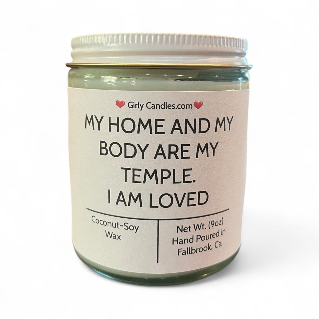 My Home And My Body Are My Temple - Girly Candles