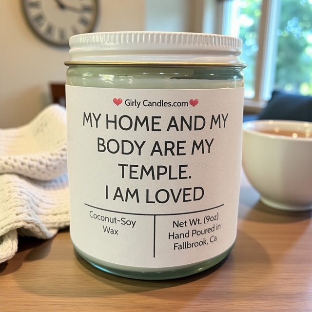 My Home And My Body Are My Temple - Girly Candles